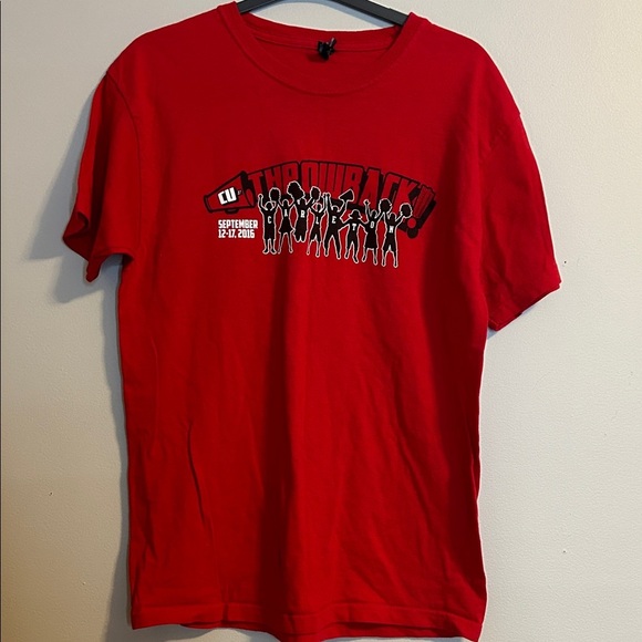 Red Graphic T-Shirt throwback Carlton University, 2016 - Picture 1 of 5